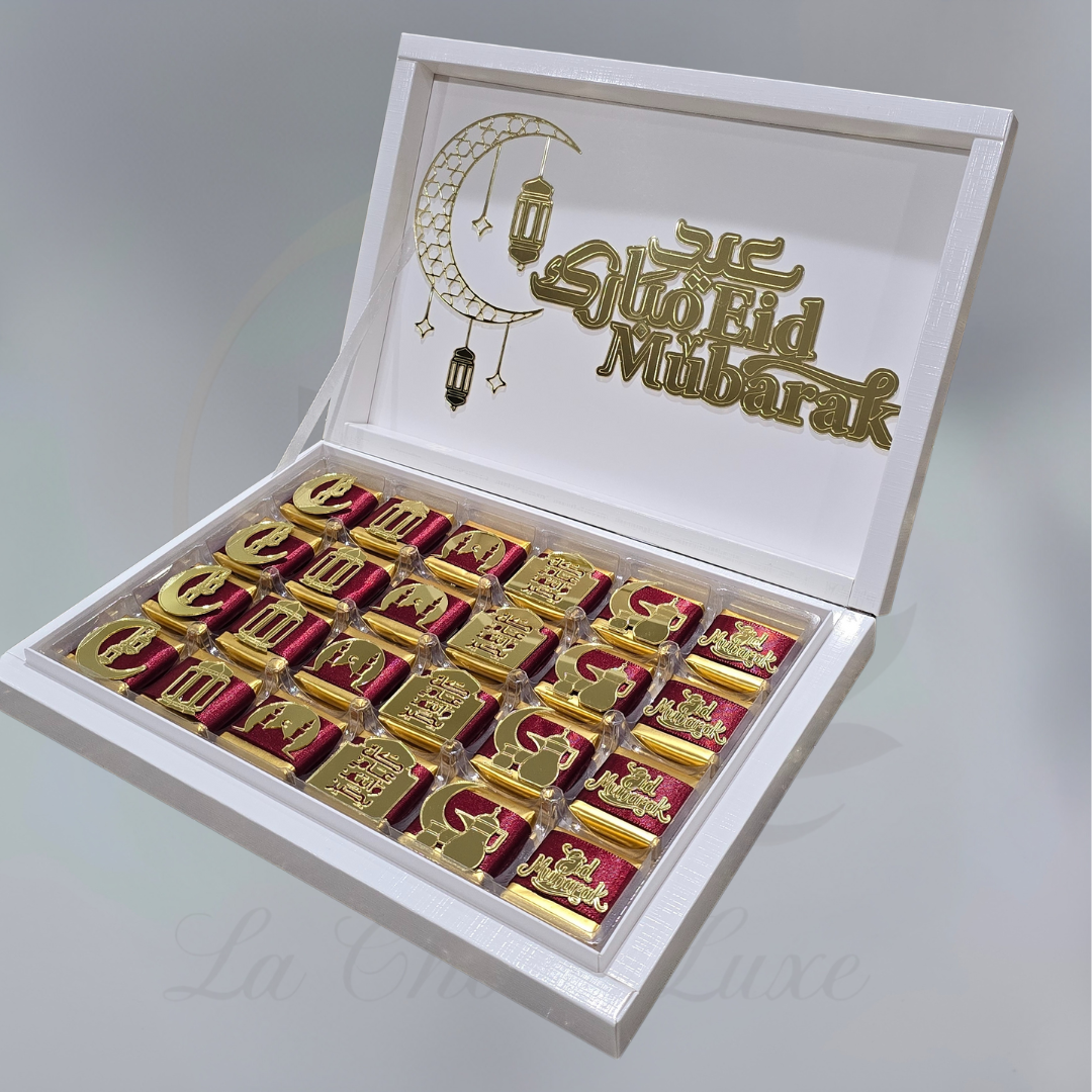 Eid Mubarak Chocolate Box | Halal Luxury Sweets | Perfect Gift for Eid, Family Gatherings & Festivities