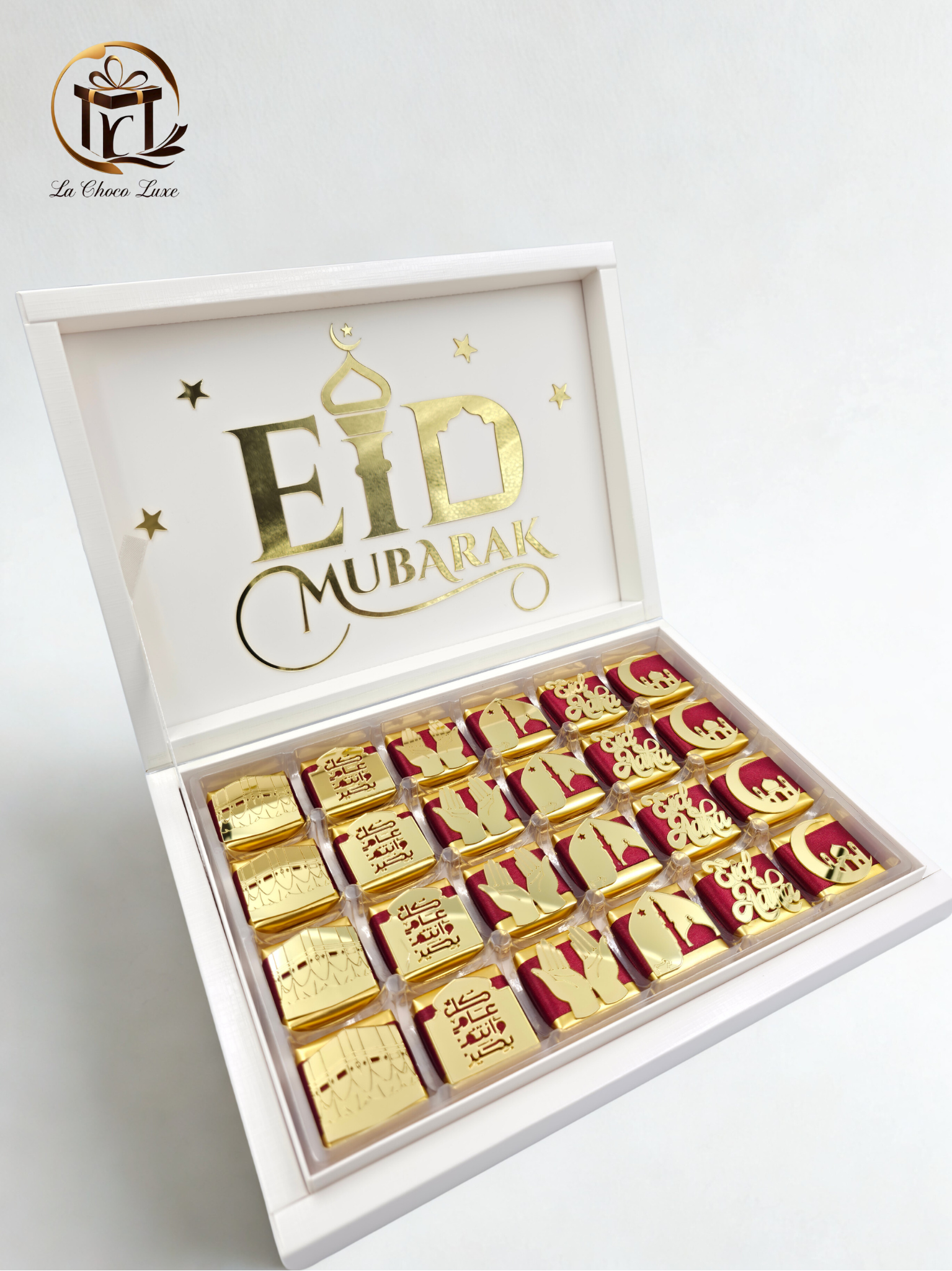 Eid Mubarak Chocolate Box | Halal Luxury Sweets | Perfect Gift for Eid, Family Gatherings & Hajj