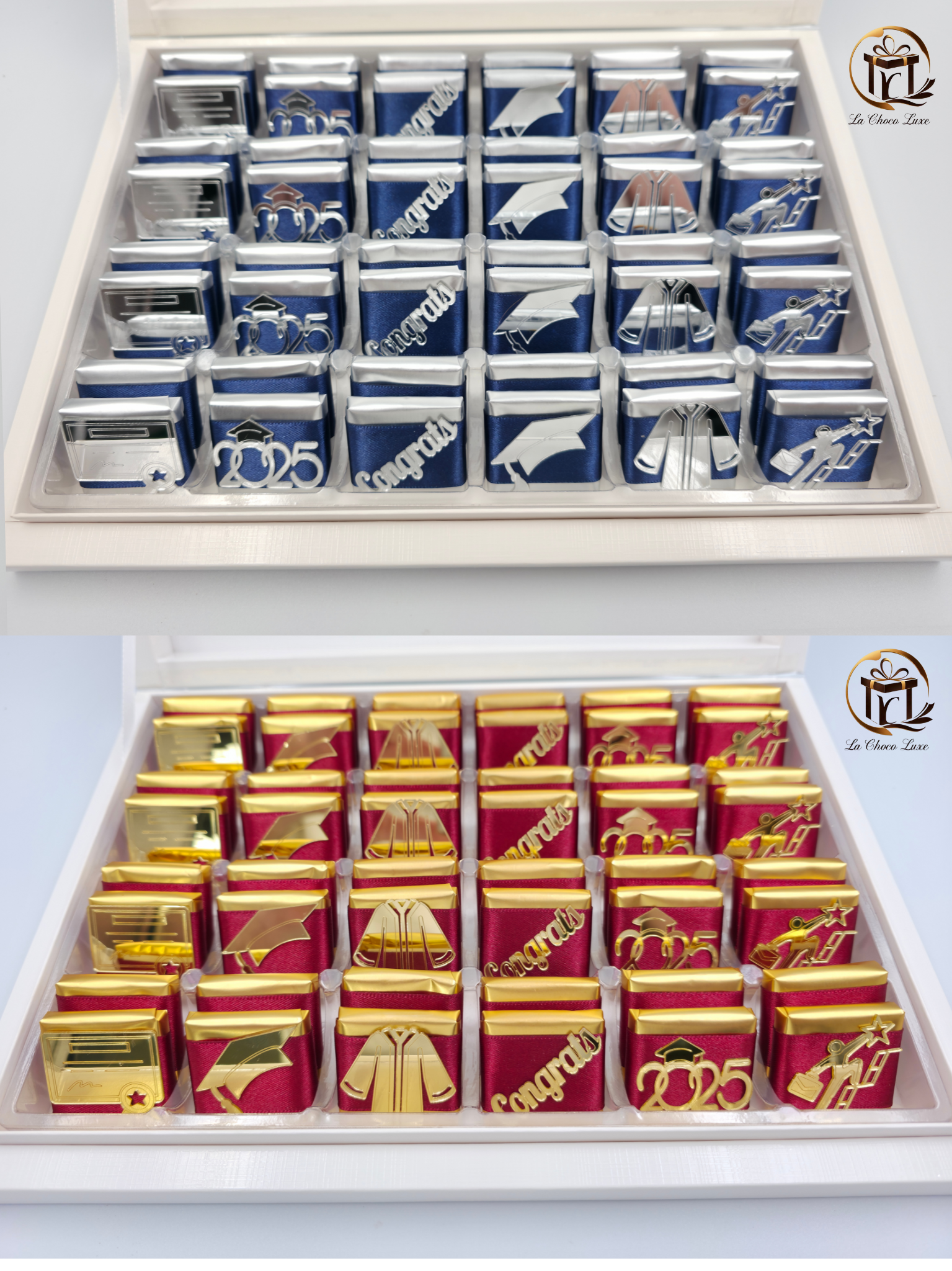 Personalized Graduation Chocolate Gift Box – Class of 2025 | Congrats Grad Party Favor