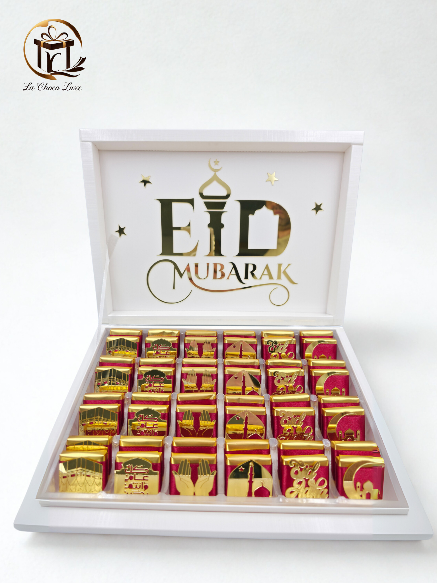 Eid Mubarak Chocolate Box | Halal Luxury Sweets | Perfect Gift for Eid, Family Gatherings & Hajj